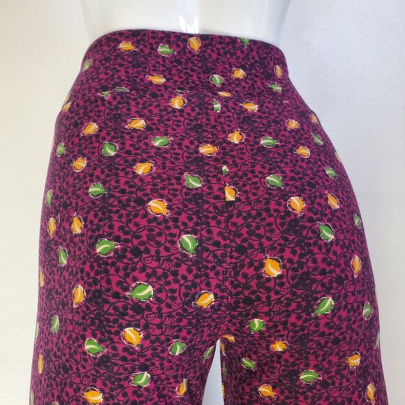 NEW LuLaRoe Purple Floral Leggings - Picture 4 of 8